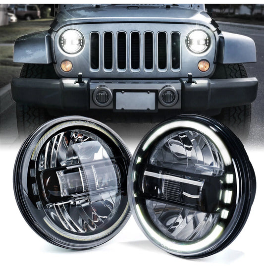 Focos Led (2) Par 7” Delanteros Jeep TJ & JK