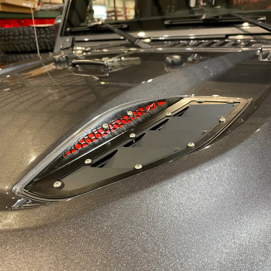 Motobilt Kit Ventanillas deBonete Rubicon Aniversario JK 07-18 Aluminio