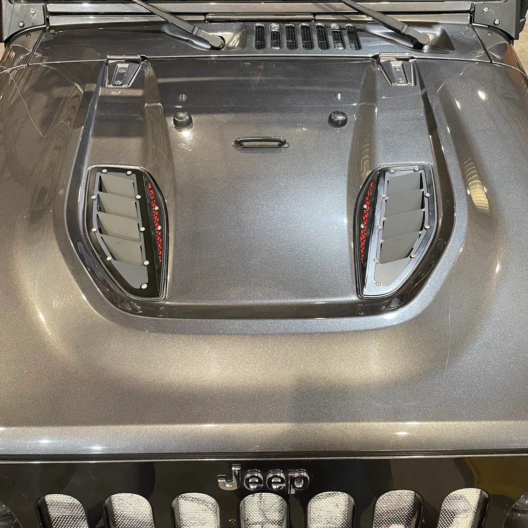 Motobilt Kit Ventanillas deBonete Rubicon Aniversario JK 07-18 Aluminio