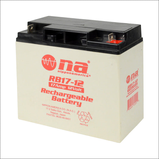 Bateria Secundaria AGM 17AH 12B  600W RBV17-12 Chuma Musica