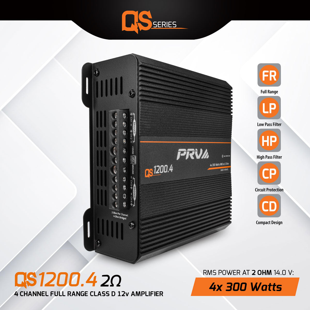 PRV Amplificador QS1200.4