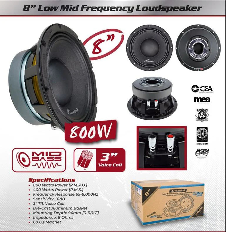 Audiopipe APLMB-8 800W