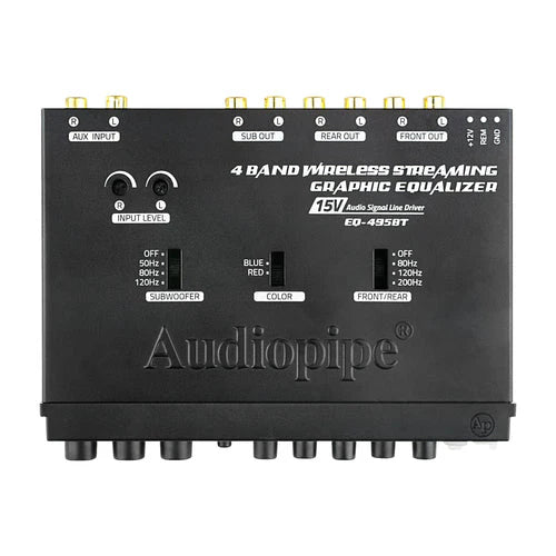 Audiopipe Preamp Bluetooth 4 Bandas 15V