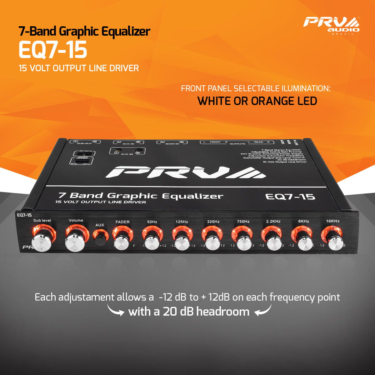 PRV Preamp 7 Bandas EQ7-15