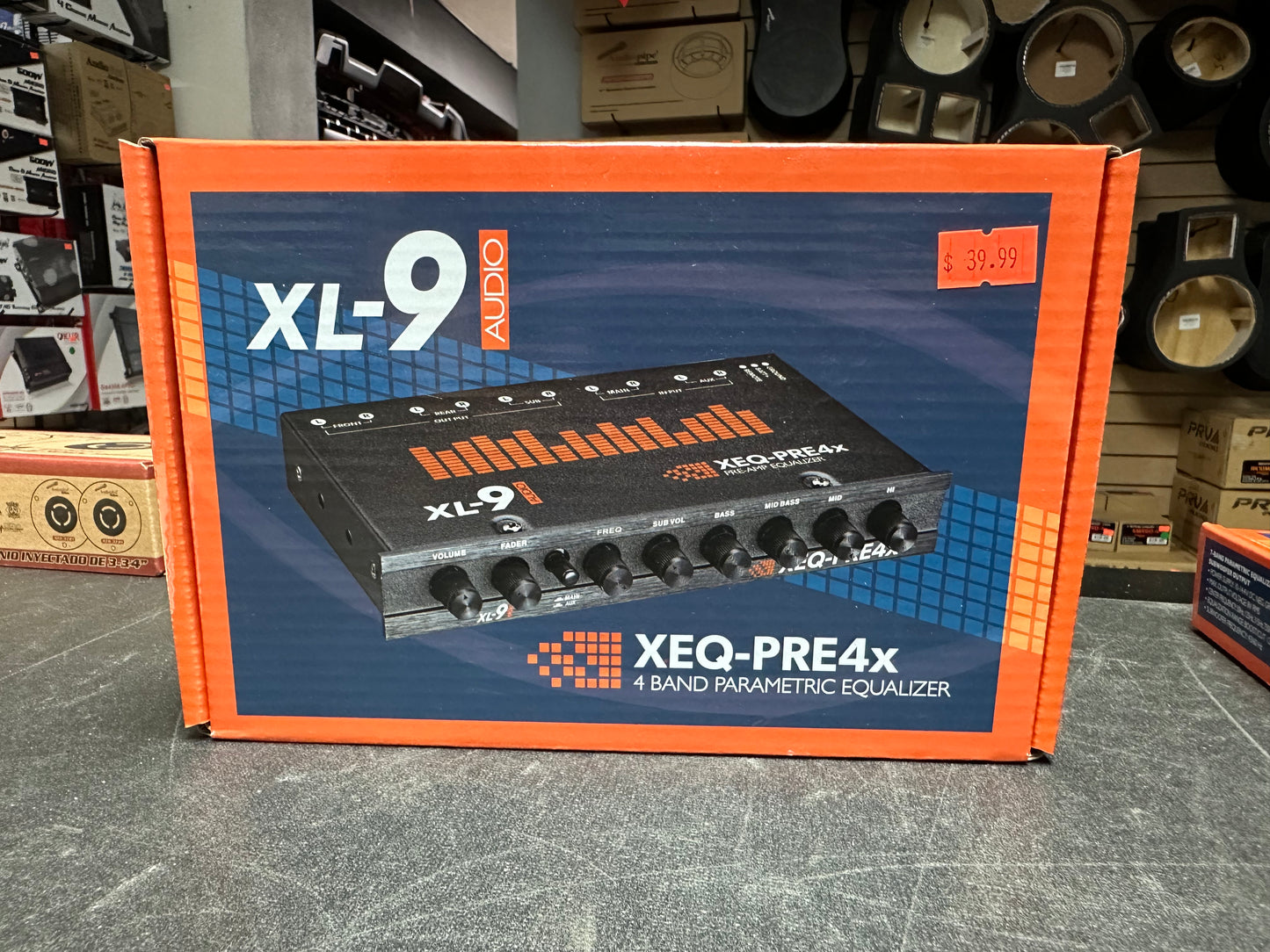 XL-9 Audio Preamp 4 Bandas XEQ-PRE4X