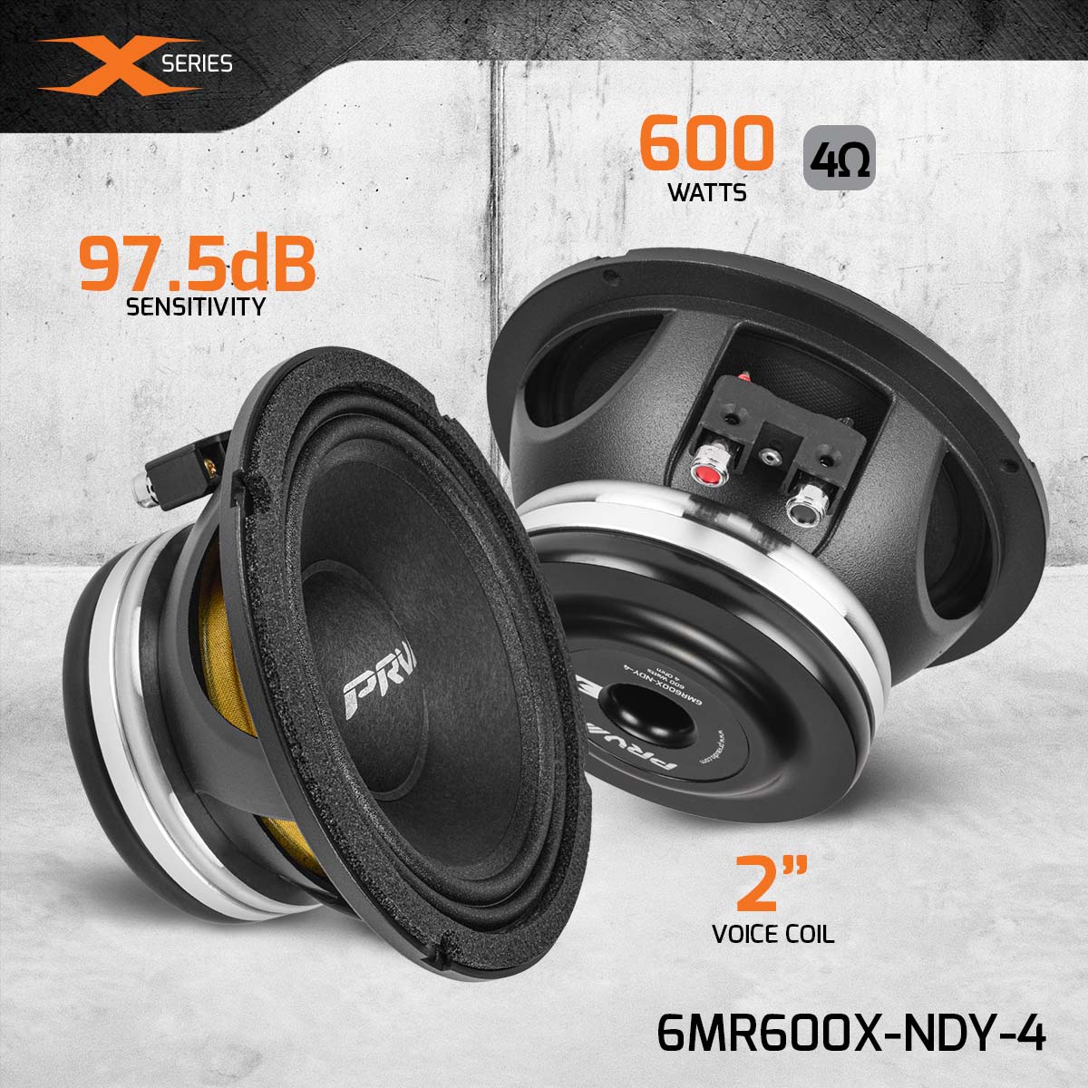 PRV Bocina 6” 6MR600X-NDY-4