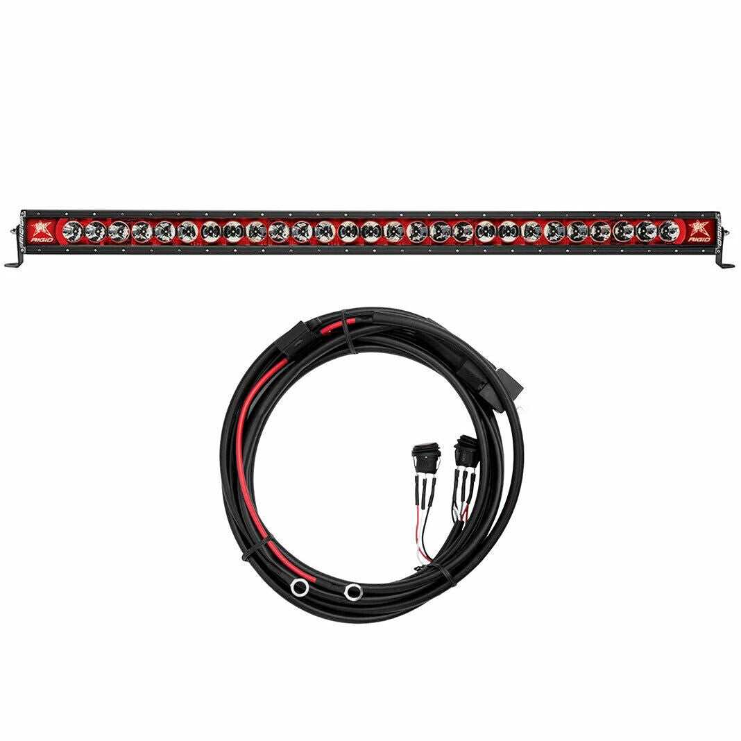 Rigid Industries Radiance 50”  LED Light Bar (Red Backlight) con Rabisa