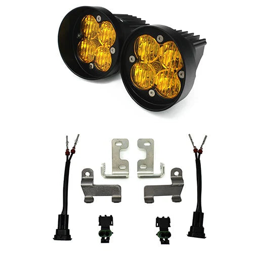 BAJA DESIGNS - TOYOTA SQUADRON-R SPORT FOG POCKET LIGHT KIT, AMBER, TOYOTA 2010-22 4RUNNER; 2012-22 TACOMA; 2014-21 TUNDRA (44-7115)