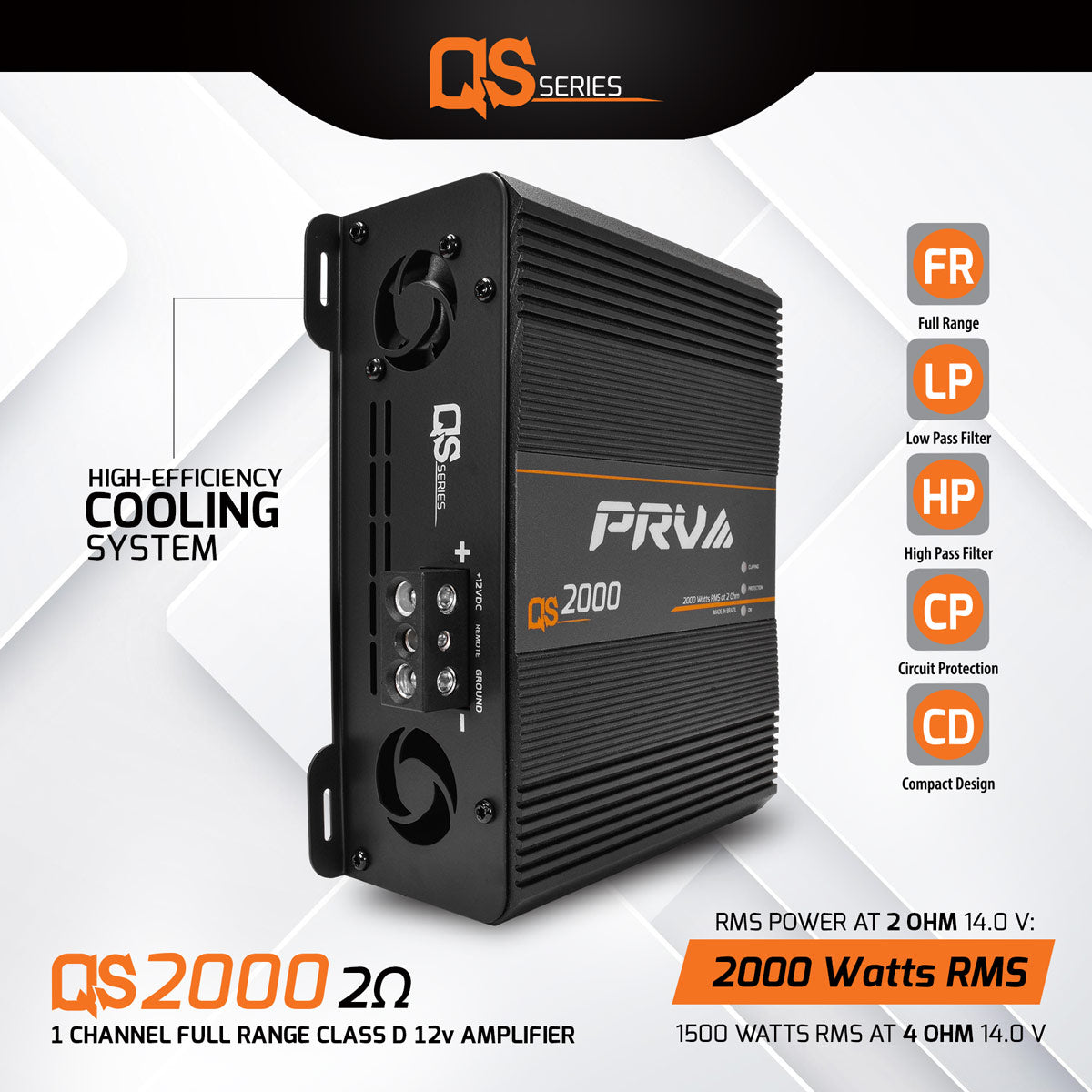 PRV Amplificador QS2000 2OHM