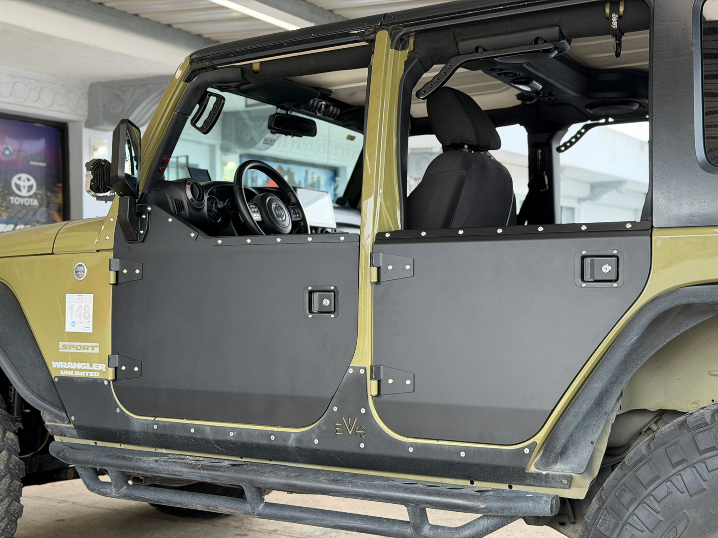 Puertas Cortas Jeep JK 07-18 Aluminio 4 Puertas + Retrovisores