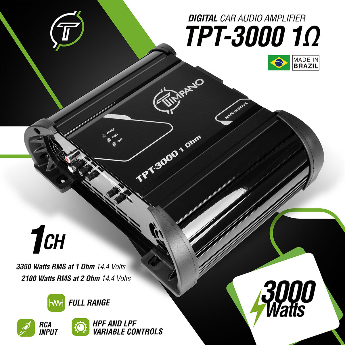 Timpano Amplificador TPT3000EQ 1OHM