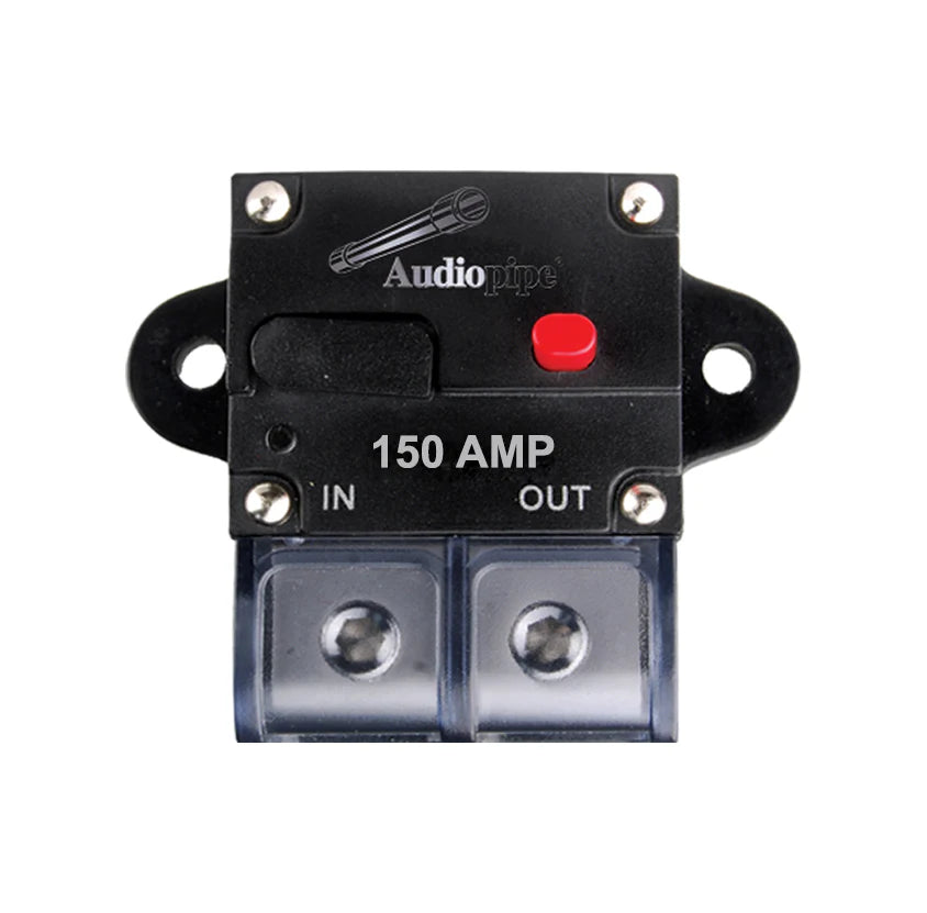 Audiopipe Manually Resettable Breaker de Circuito Marino CB-150A