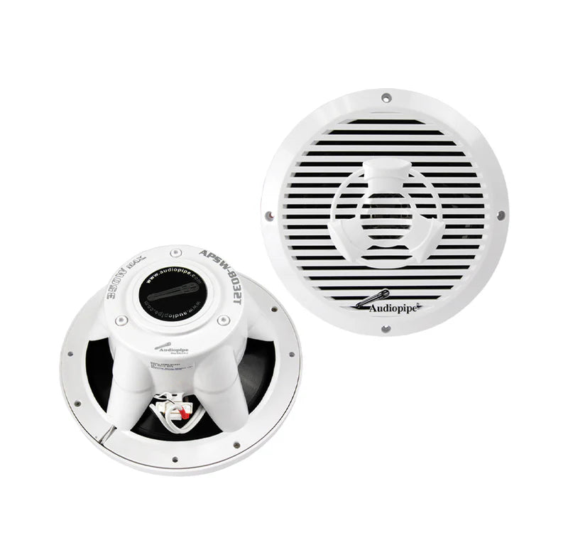 Audiopipe Bocinas Marino 8” 350W (2) Par APSW-8032T