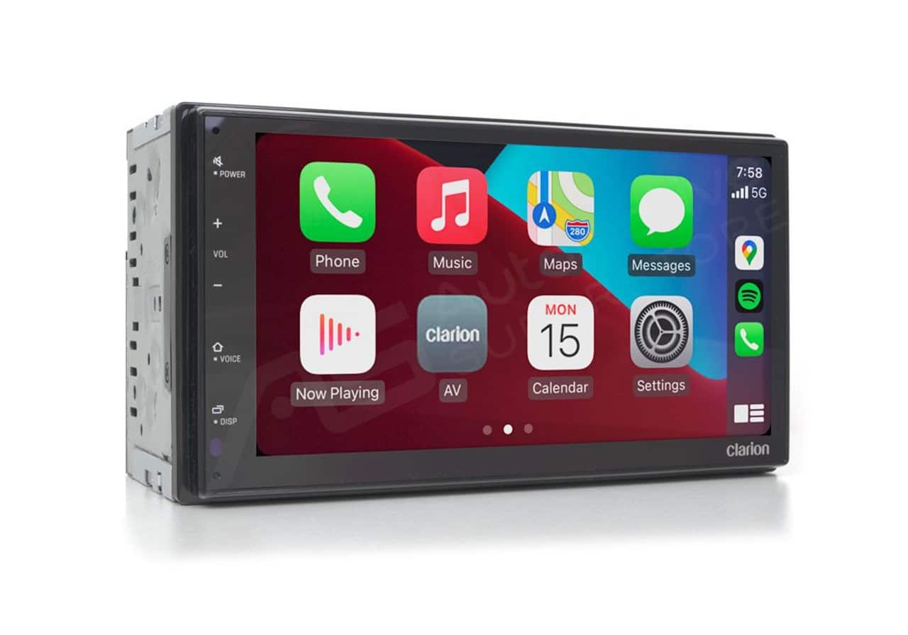 Clarion Radio Doble Din Apple CarPlay & Android Auto FX450