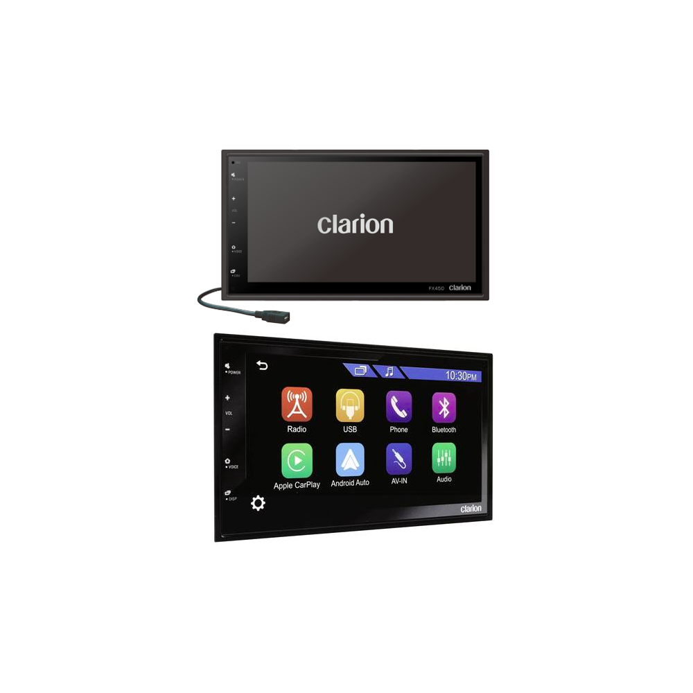 Clarion Radio Doble Din Apple CarPlay & Android Auto FX450