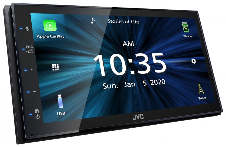 JVC Radio Doble Din Apple CarPlay & Android Auto KW-M560BT