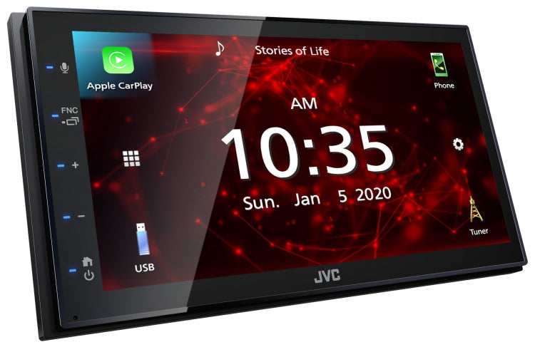 JVC Radio Doble Din Apple CarPlay & Android Auto KW-M560BT