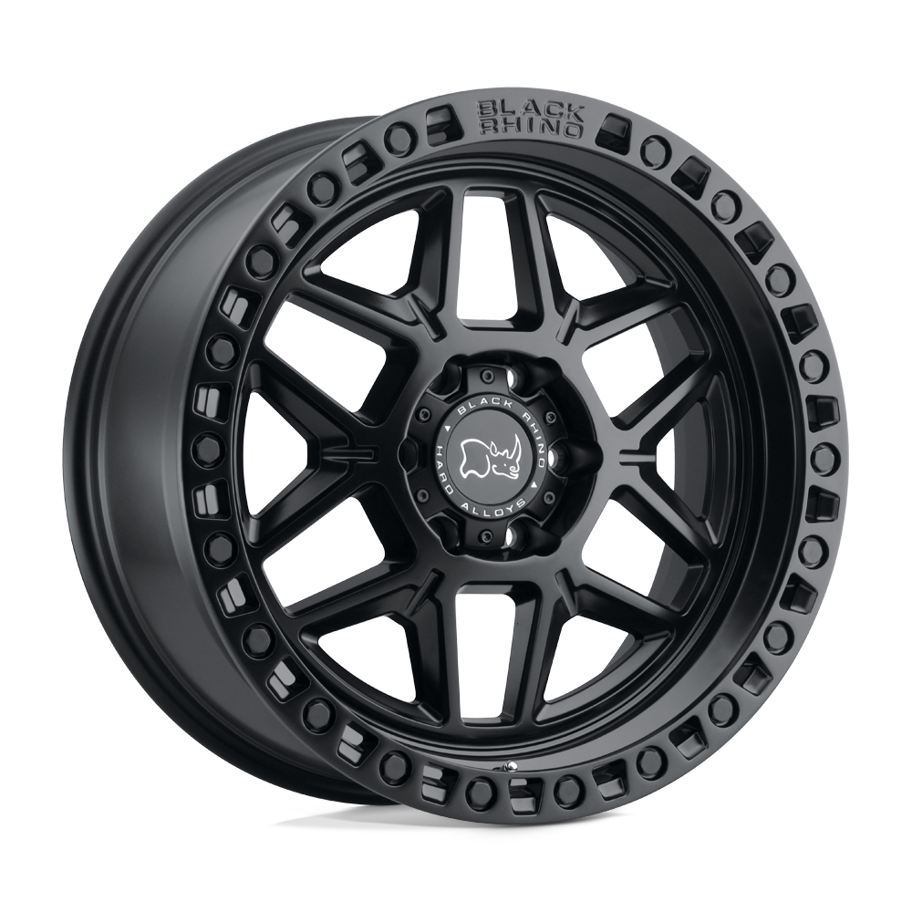 Black Rhino Kelso Matte Black 17X9 6X139.7 ET-12 Buje 106.1 Set de 4 Aros