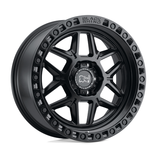 Black Rhino Kelso Matte Black 17X9 6X139.7 ET-12 Buje 106.1 Set de 4 Aros