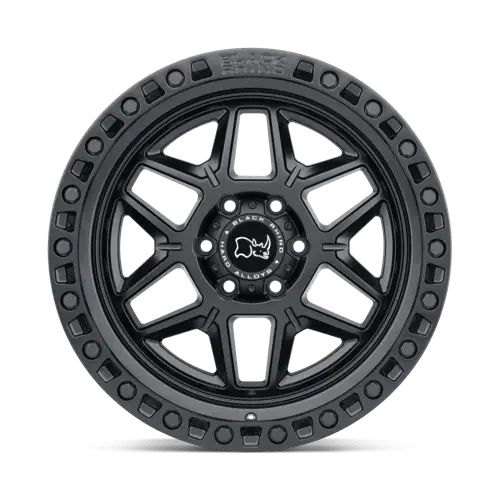 Black Rhino Kelso Matte Black 17X9 6X139.7 ET-12 Buje 106.1 Set de 4 Aros