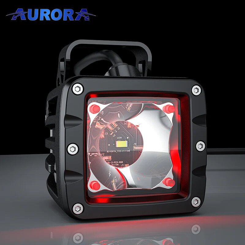 AURORA Pods Led RGB BACKLIGHT DE 7 Colores (2) Par ALO-2-T-P23Q