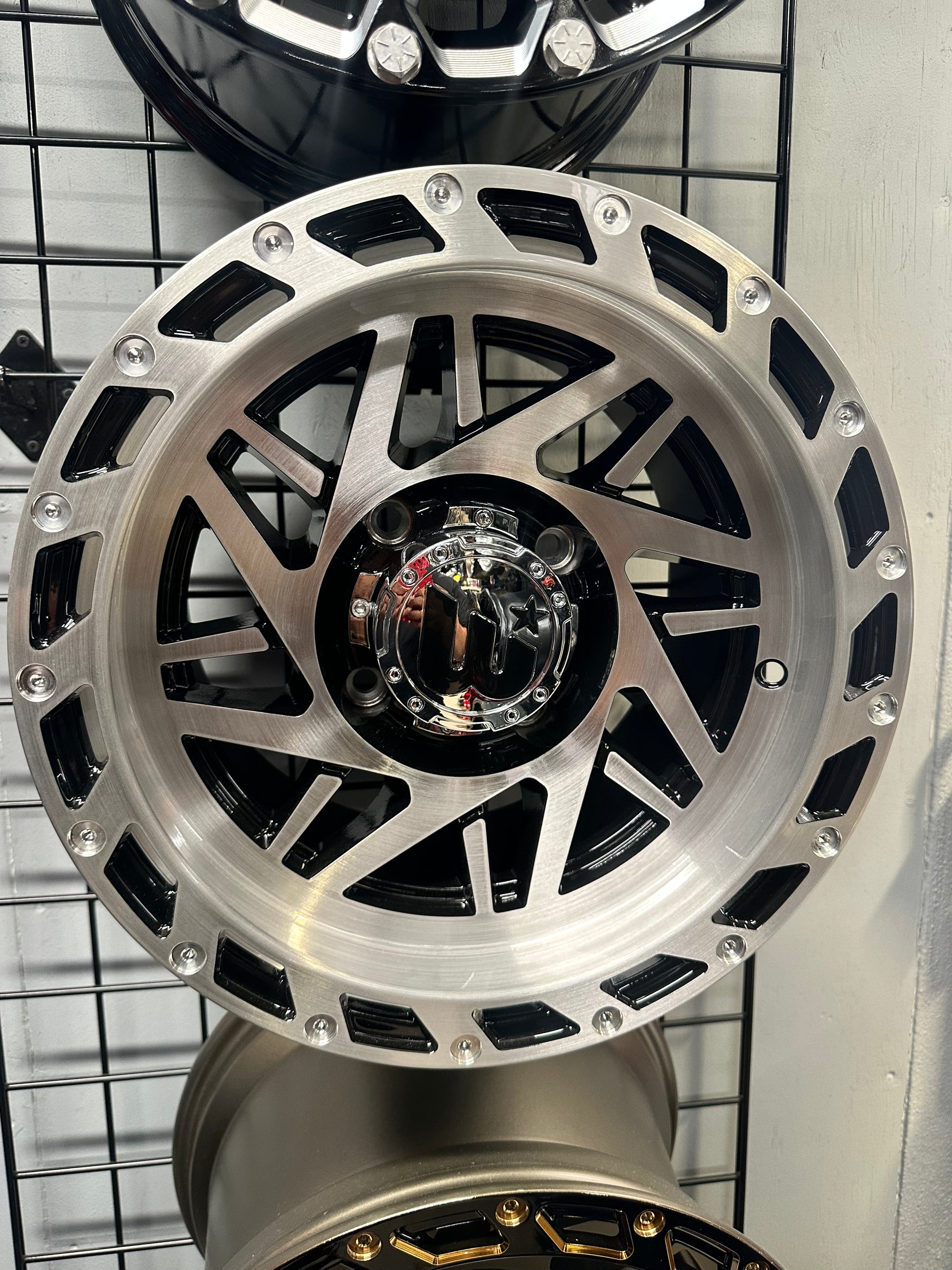 Western Style Custom Rims Western Wheels Boulder Machined with Black 15x10 4x137 Canam Set de 4 ...