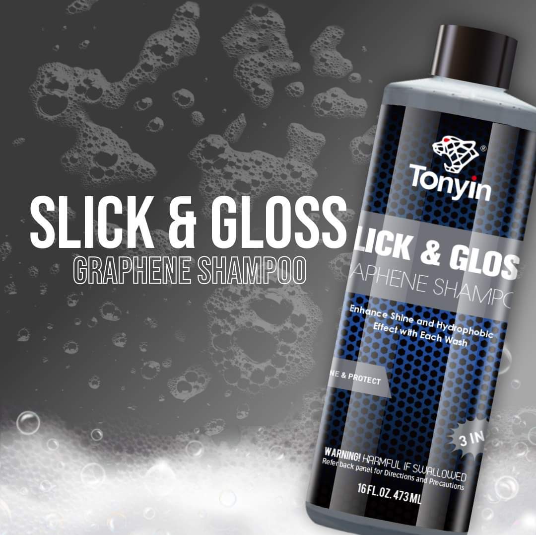 Tonyin Jabon PH Balanceado 3 En 1 Slick & Gloss Graphene Shampoo