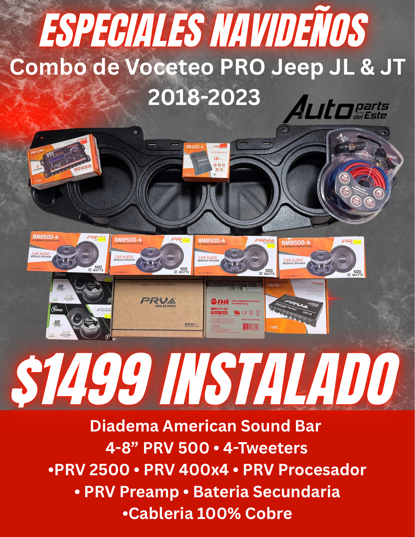 Combo de Voceteo de Diadema Jeep JL & Gladiator