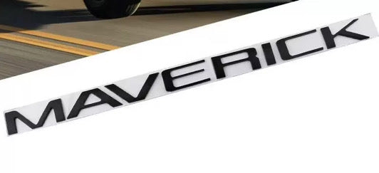 Letras de Compuerta Ford Maverick 2022-2025 Negro ABS Plastic 3D